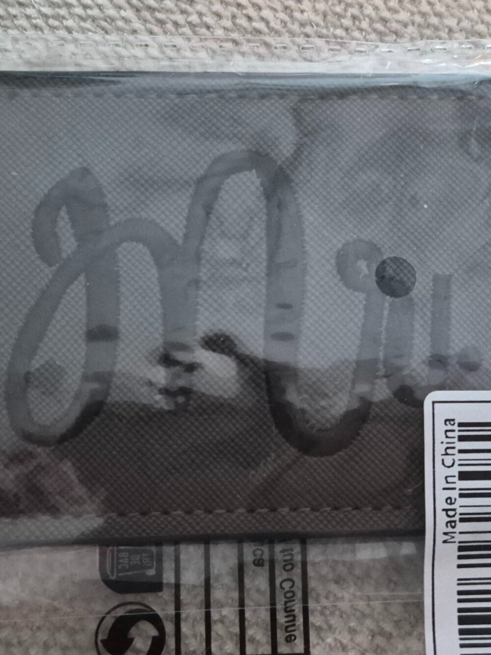 Black Faux Leather "Mr." Honeymoon Luggage Tag